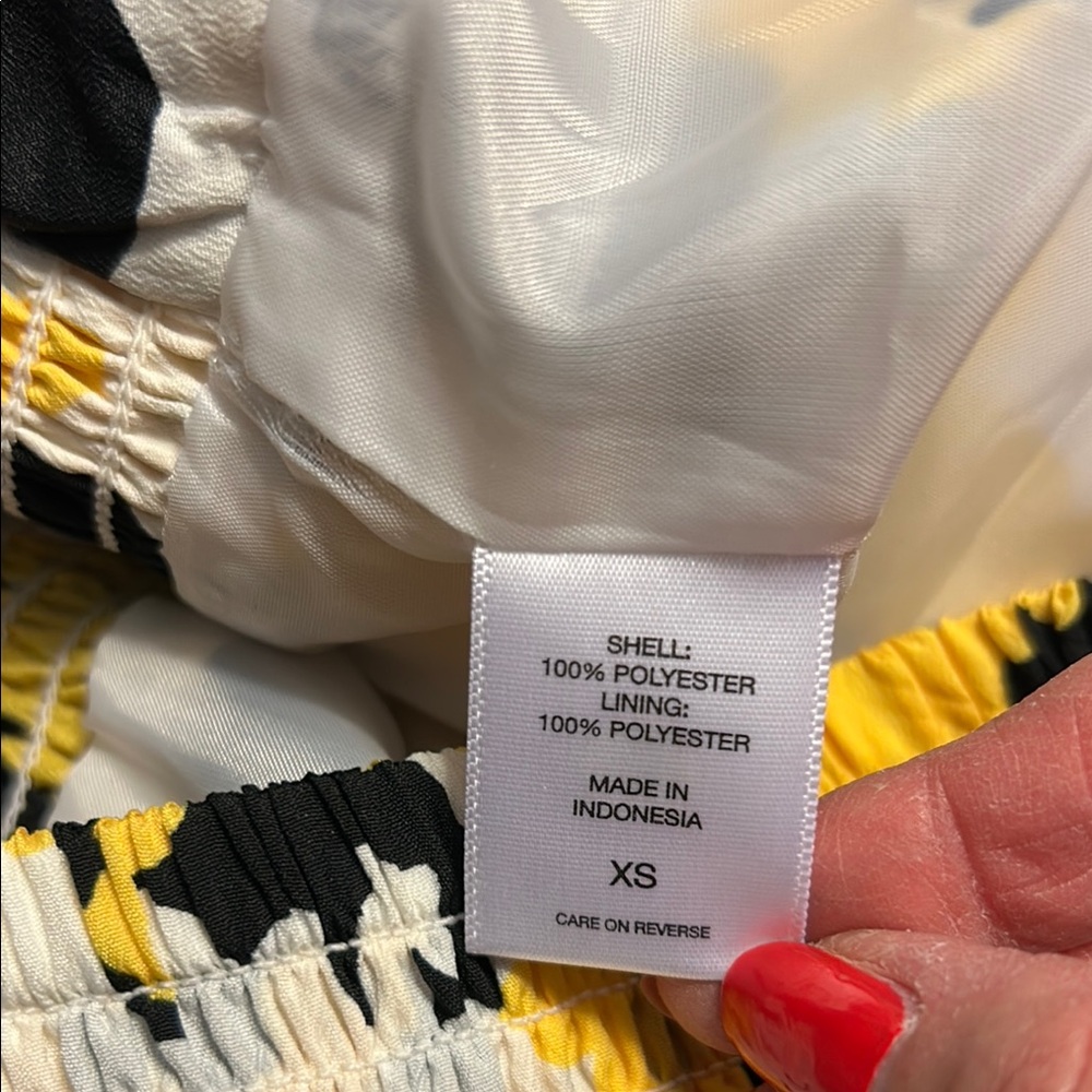 New York & Company Yellow and Black Floral Maxi Skirt - Picture 10 of 13